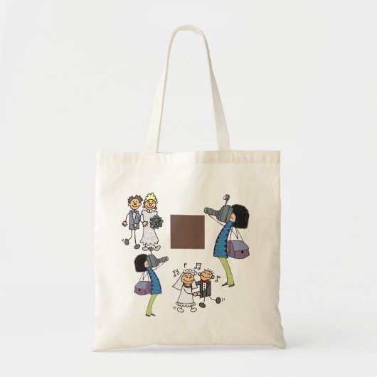Weddenschap Fotograaf - Bride Groom - Canvas tas (Voorkant)