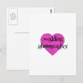 Weddenschap fotograaf briefkaart (Voorkant / Achterkant)