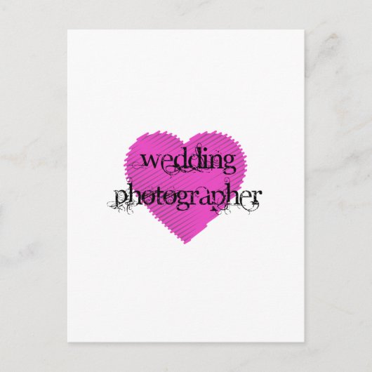 Weddenschap fotograaf briefkaart (Voorkant)