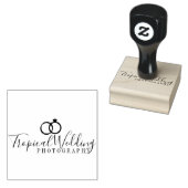 Weddenschap Fotografie Ring logo Artist Studio Rubberstempel (Gestempeld)