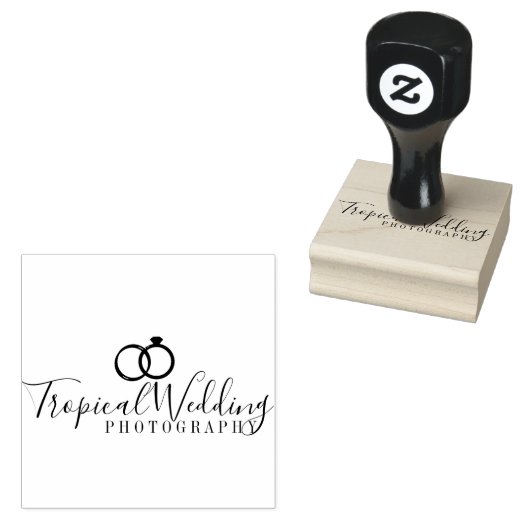 Weddenschap Fotografie Ring logo Artist Studio Rubberstempel (Gestempeld)
