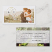 Weddenschap Fotografie Visitekaartje Black Gold (Voorkant / Achterkant)