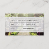 Weddenschap Fotografie Visitekaartje Black Gold (Achterkant)