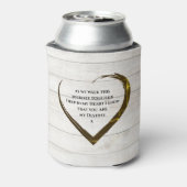 Weddenschap Foto's Rustic Heart Love Quote Blikjeskoeler (Blikje Achterkant)