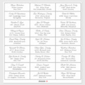 Weddenschap Gastadres Etiket sticker (Vel)