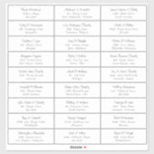 Weddenschap Gastadres Etiket sticker (Vel)