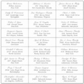 Weddenschap Gastadres Etiket sticker (Voorkant)