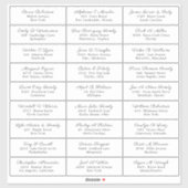 Weddenschap Gastadres Etiket sticker (Vel)