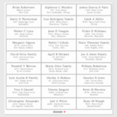 Weddenschap Gastadres Etiket sticker (Vel)