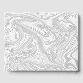 Weddenschap Gastboek Marmer Black & White Gastenboek (Achterkant)