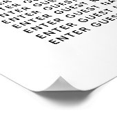 Weddenschap-gasten — Zitkaarten Poster (Hoek)