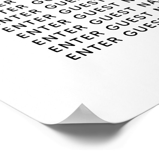 Weddenschap-gasten — Zitkaarten Poster (Hoek)