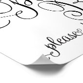 Weddenschap - Gebarenteken openen - Poster (Hoek)