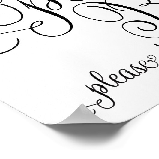 Weddenschap - Gebarenteken openen - Poster (Hoek)