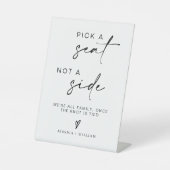 Weddenschap Geen toegewezen zetels, overal zitten Reclamebord Met Voetstuk (Voorkant)