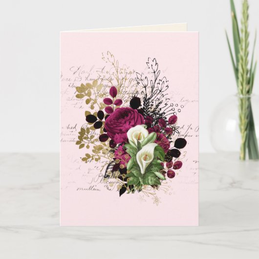 Weddenschap Gefeliciteerd Namen Roos Ephemera toev Kaart (Voorkant)