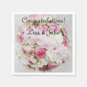 Weddenschap Gefeliciteerd Papier Napkins Servet (Voorkant)