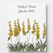 Weddenschap Gele Bloemen Fotoplaat (Voorkant)