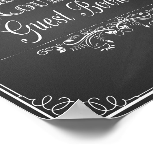 Weddenschap Gelieve ons gastboek te ondertekenen Poster