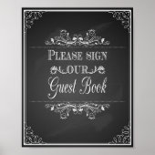 Weddenschap Gelieve ons gastboek te ondertekenen Poster