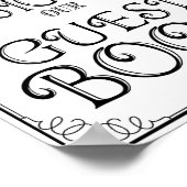 Weddenschap Gelieve ons gastenboek te ondertekenen Poster (Hoek)