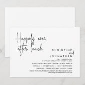 Weddenschap, gelukkig nooit na Lunch Invita Kaart (Voorkant / Achterkant)