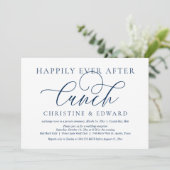 Weddenschap, gelukkig nooit na Lunch Invita Kaart (Staand voorkant)