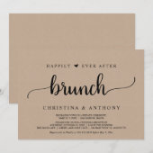 Weddenschap, gelukkig ooit na Brunch Kaart (Voorkant / Achterkant)