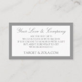 Weddenschap - geregistreerd op kaarten - grijs (Achterkant)