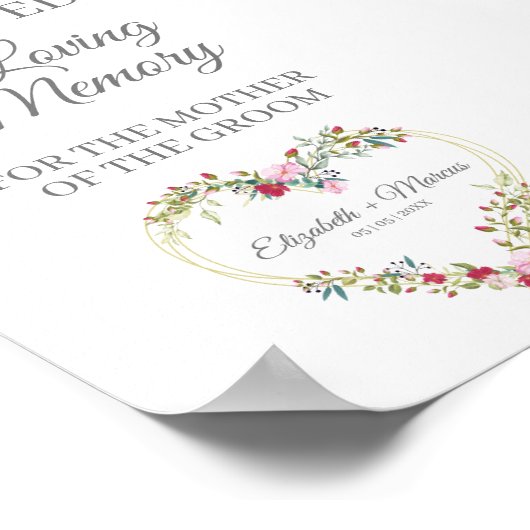 Weddenschap gereserveerde zitplaats Geheugen - Flo Poster (Hoek)