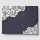 Weddenschap Gestbook Zonnebloemen en strijklichten Gastenboek (Achterkant)