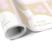 Weddenschap Gewn Pink Beige "Vrijgezellenfeest" vi Cadeaupapier (Rol Hoek)