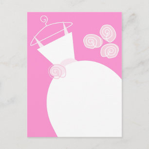 Weddenschap Gewn Pink briefkaart