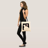 Weddenschap Gewn Pink canvas tas zwart (Voorkant (model))