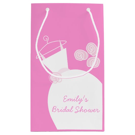 Weddenschap Gewn Pink Vrijgezellenfeest klein Klein Cadeauzakje (Achterkant)