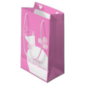 Weddenschap Gewn Pink Vrijgezellenfeest klein Klein Cadeauzakje (Voorkant Gekanteld)