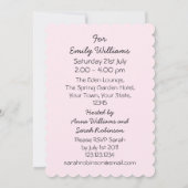 Weddenschap Gewn Pink vrijgezellenfeest zwarte pas Kaart (Achterkant)