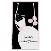 Weddenschap Gewn Pink Vrijgezellenfeest zwarte pas Klein Cadeauzakje (Voorkant)