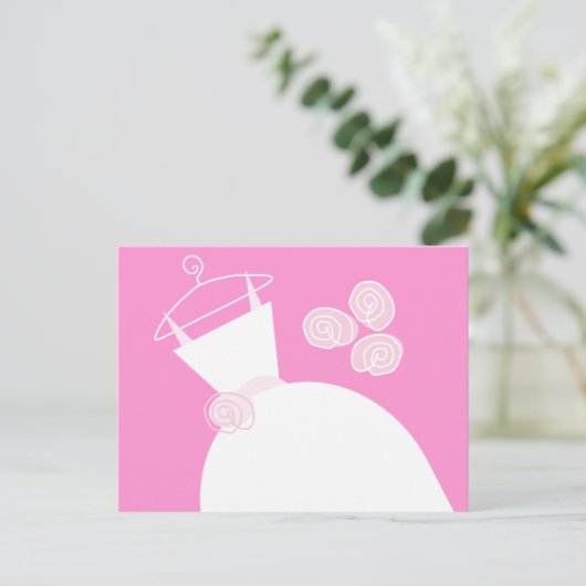 Weddenschap Gewonnen Roze briefkaart horizontaal (Staand voorkant)