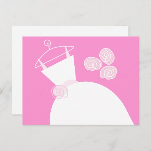 Weddenschap Gewonnen Roze briefkaart horizontaal (Voorkant / Achterkant)