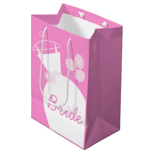 Weddenschap Gewonnen Roze cadeautas (Voorkant Gekanteld)