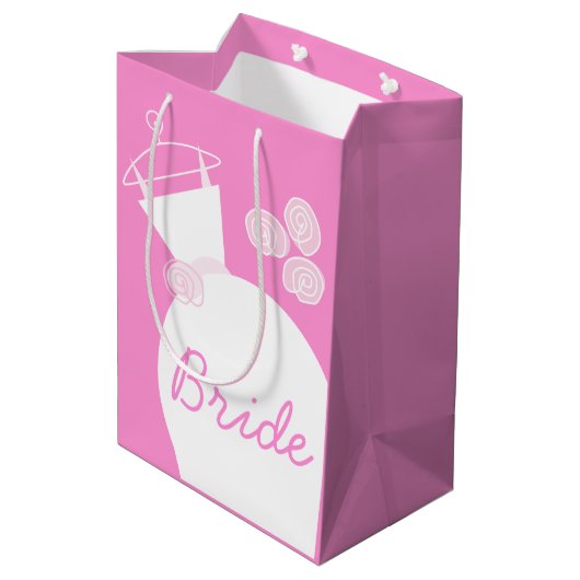 Weddenschap Gewonnen Roze cadeautas (Achterkant Gekanteld)