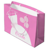 Weddenschap Gewonnen Roze cadeautas groot (Achterkant Gekanteld)