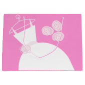 Weddenschap Gewonnen Roze cadeautas groot (Voorkant)