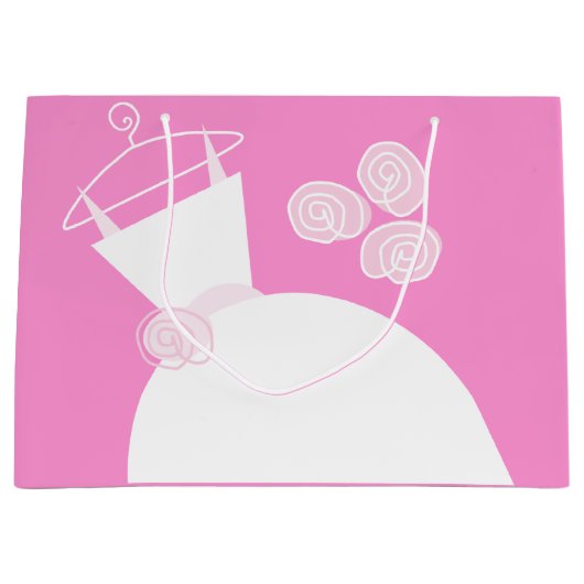 Weddenschap Gewonnen Roze cadeautas groot (Voorkant)