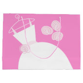 Weddenschap Gewonnen Roze cadeautas groot (Achterkant)