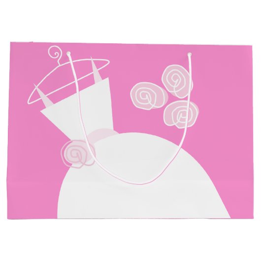 Weddenschap Gewonnen Roze cadeautas groot (Achterkant)