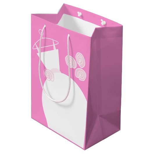 Weddenschap Gewonnen Roze cadeautas medium (Achterkant Gekanteld)