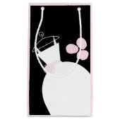 Weddenschap Gewonnen Roze cadeautas zwart bleek ro (Voorkant)