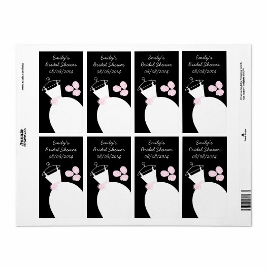 Weddenschap Gewonnen Roze label "Vrijgezellenfeest (Full Sheet)